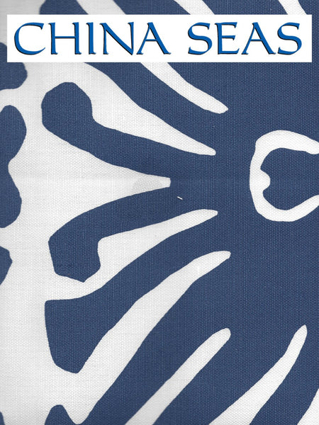 Sigourney Navy on White Sample Fabric 