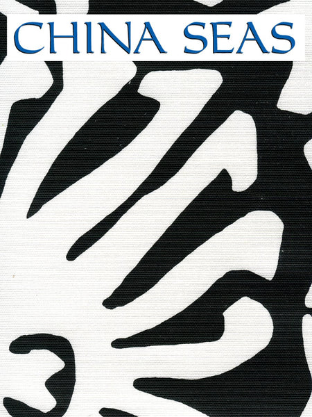 Sigourney Blue on White Sample Fabric 