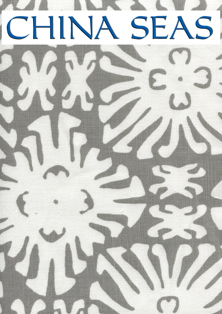 Sigourney Reverse Small Scale French Blue on White Sample Fabric 