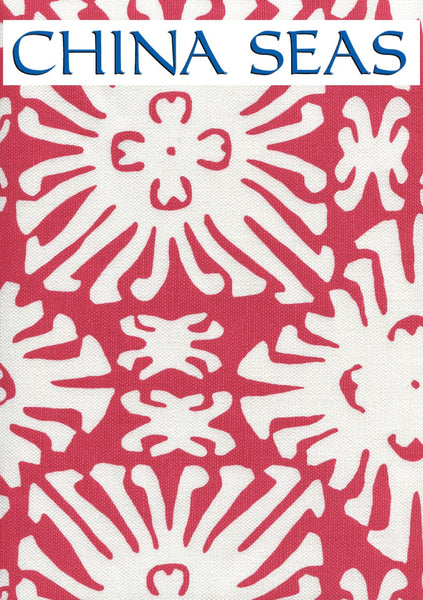 Sigourney Reverse Small Scale Orange on white Sample Fabric 