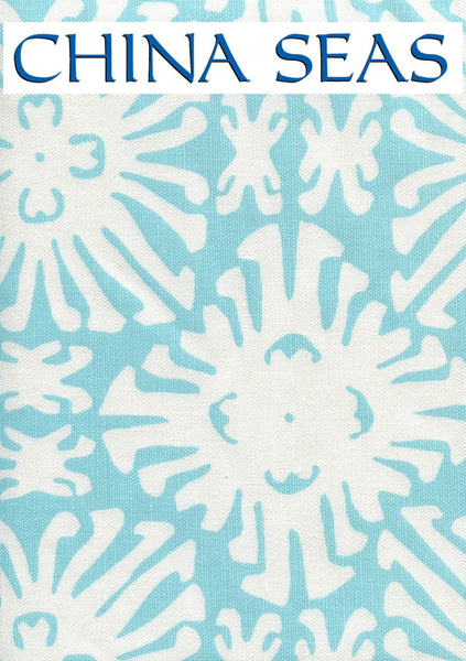 Sigourney Reverse Small Scale Royal Blue on White Sample Fabric 