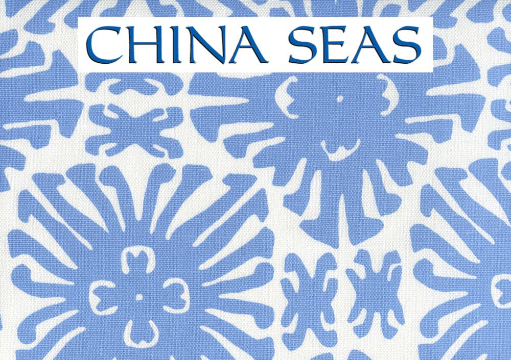 Sigourney Small Scale French Blue on White Sample Fabric 