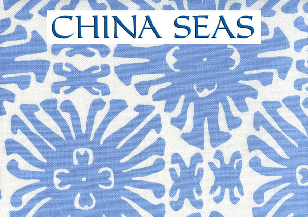 Sigourney Small Scale French Blue on White Sample Fabric 