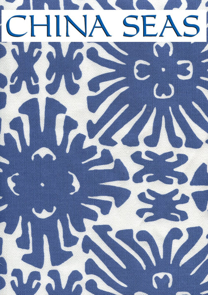 Sigourney Small Scale New Navy on white Sample Fabric 
