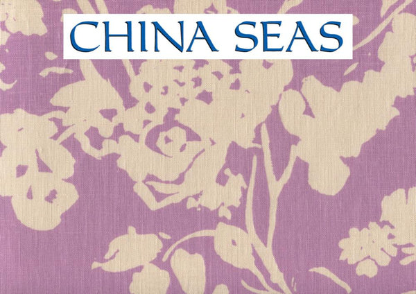 Silhouette Reverse Lavender on Tan Sample Fabric 