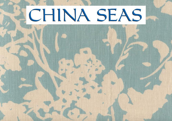 Silhouette Reverse New Blue on Tan Sample Fabric 