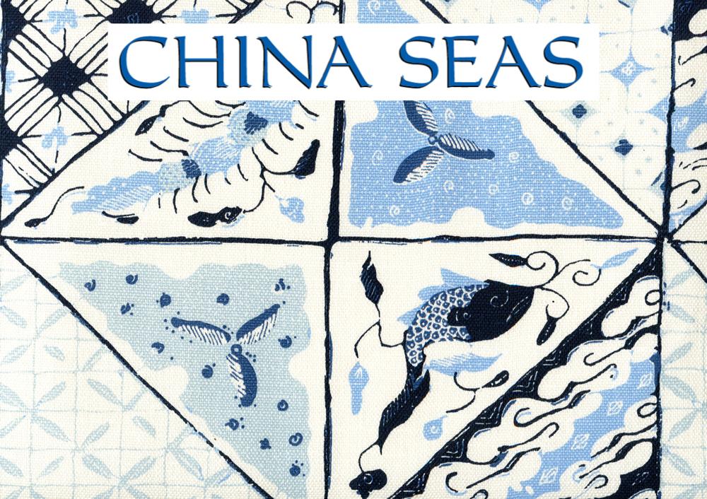 Sunnyjim Batik Suncloth Multi Navy French Blue with Tan Sample Fabric 