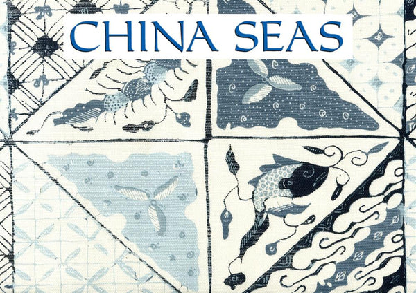 Sunnyjim Batik Multi Turquoise Navy on Tint Sample Fabric 