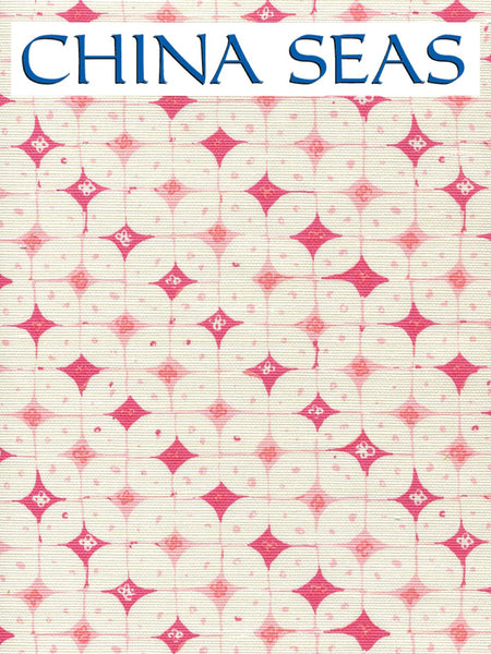 Sunnyjim Geometric Pinks on Light Tint Sample Fabric 