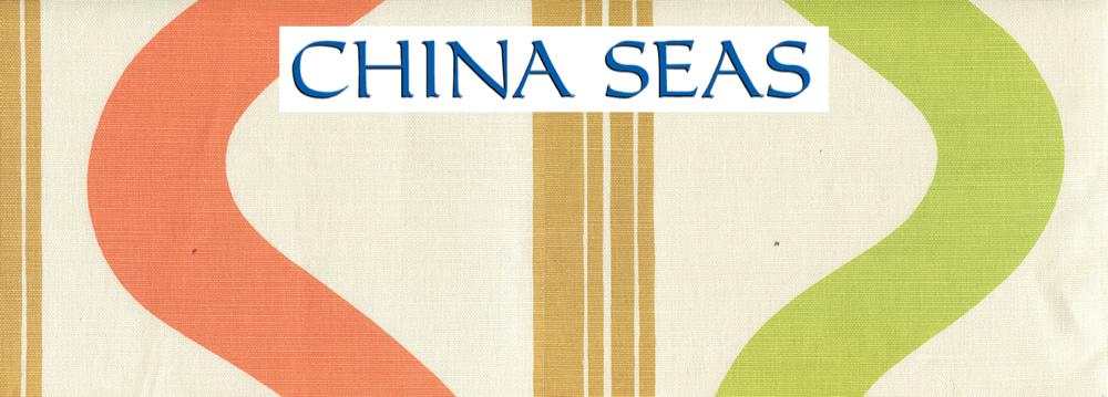 Tete A Tete Vertical Camel Peach Lime Sample Fabric 