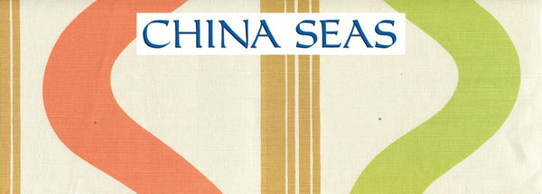 Tete A Tete Vertical Camel Peach Lime Sample Fabric 