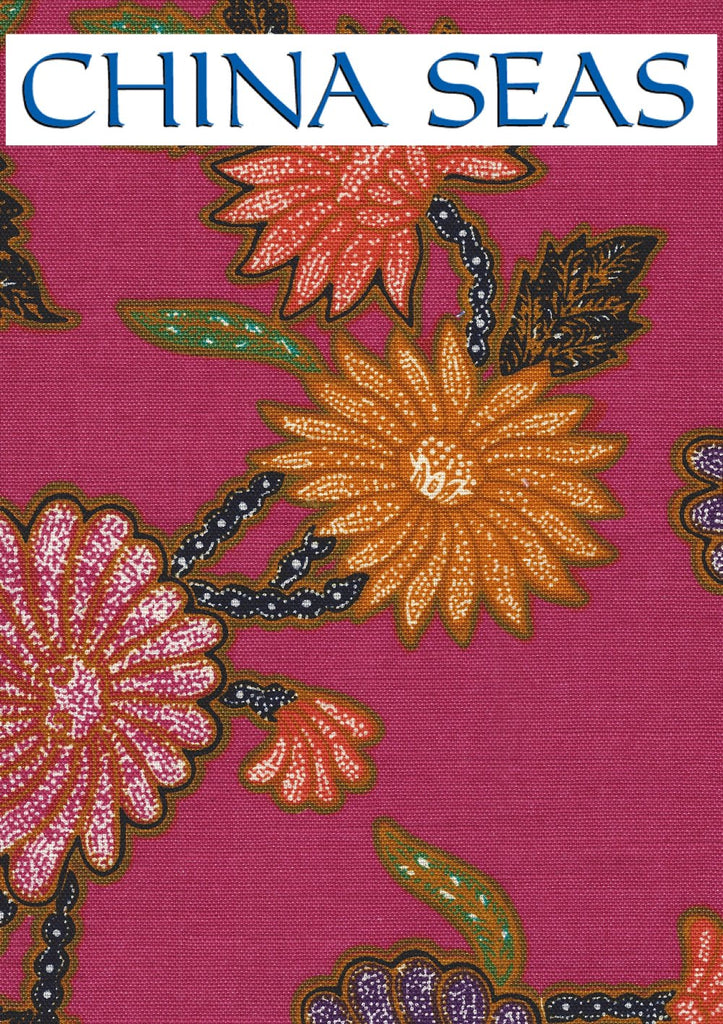 Turtle Batik Magenta Multi Sample Fabric 