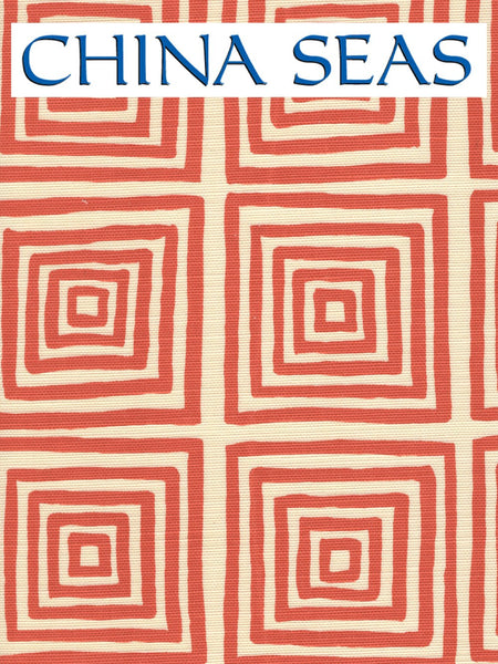 Ziggurat Orange on Tint Sample Fabric 