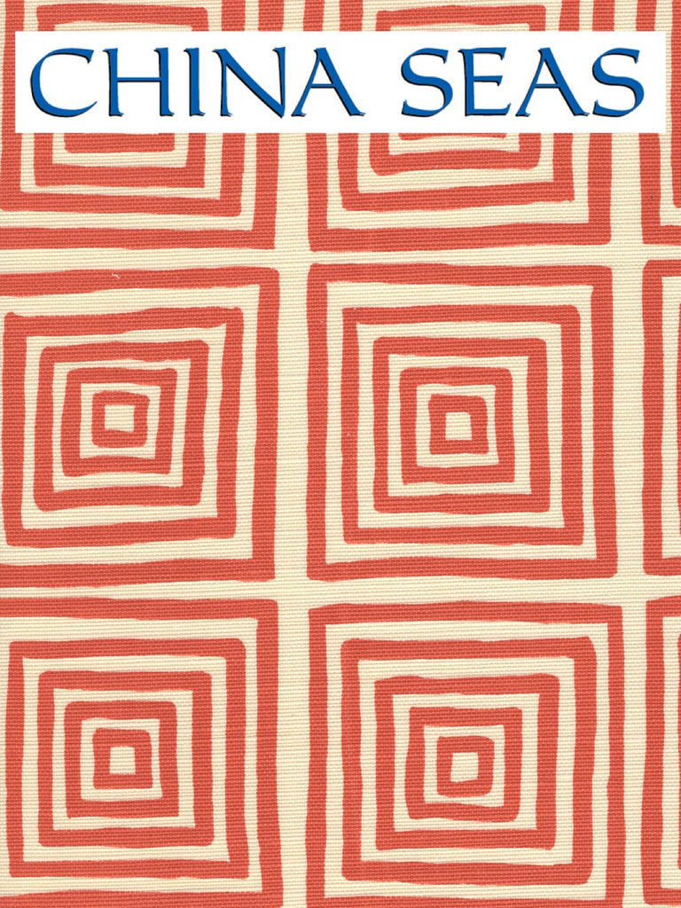 Ziggurat Orange on Tint Sample Fabric 