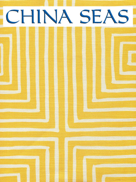 Ziggurat Reverse Large Scale Orange on Tint Sample Fabric 