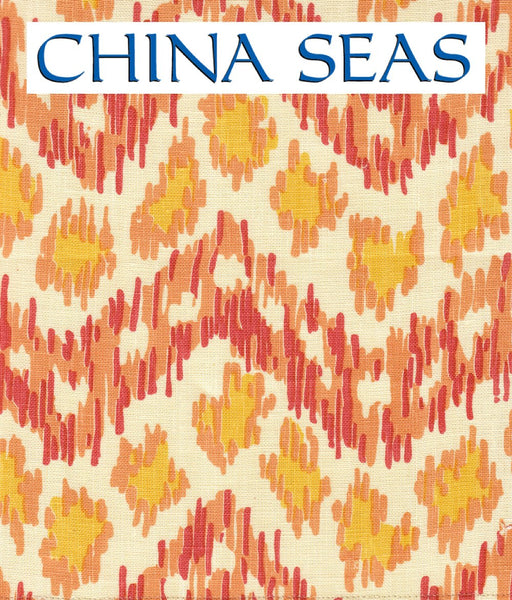 Zizi Horizontal Terracotta Orange Yellow Sample Fabric 