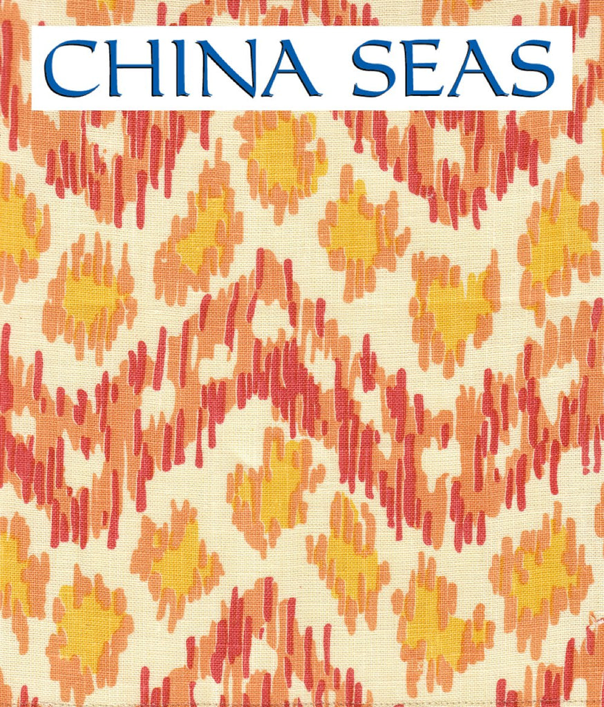 Zizi Horizontal Terracotta Orange Yellow Sample Fabric 