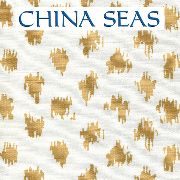 Zizi Spot Camel on White Sample Fabric 