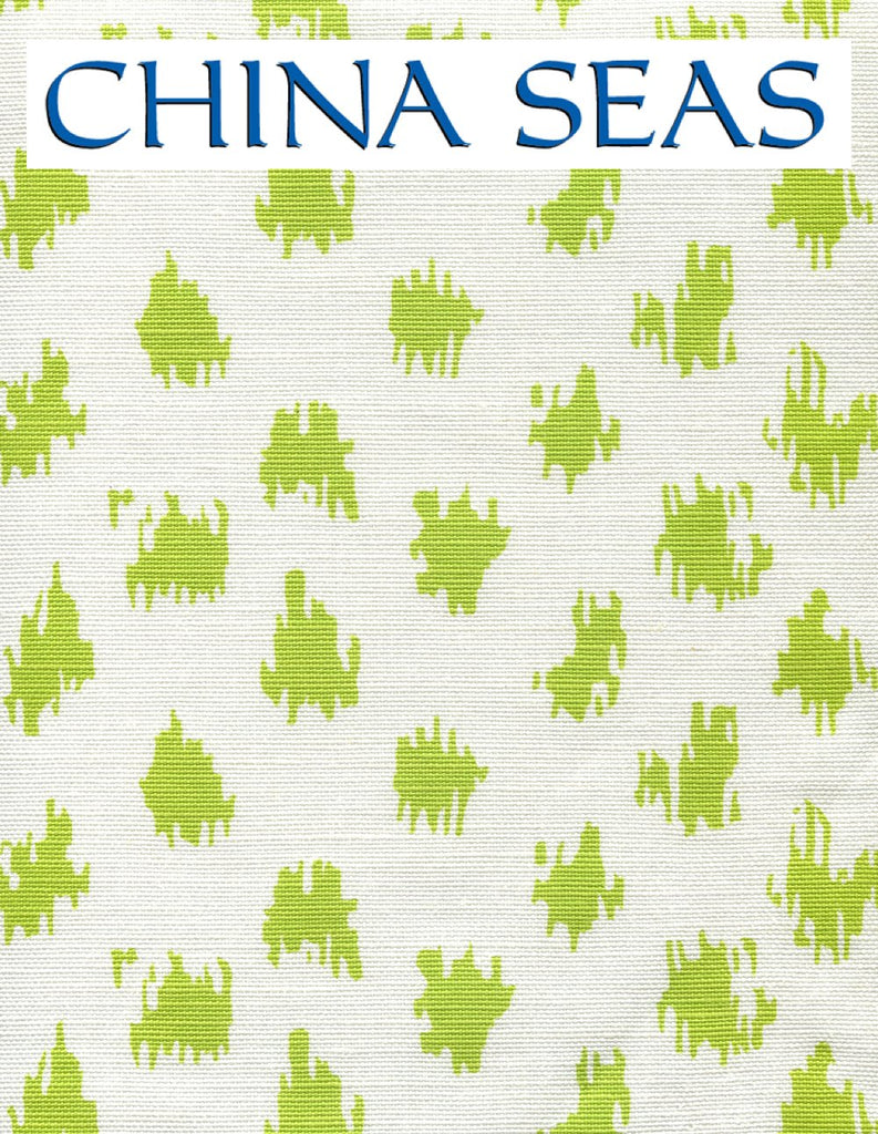 Zizi Spot Chartreuse on White Sample Fabric 