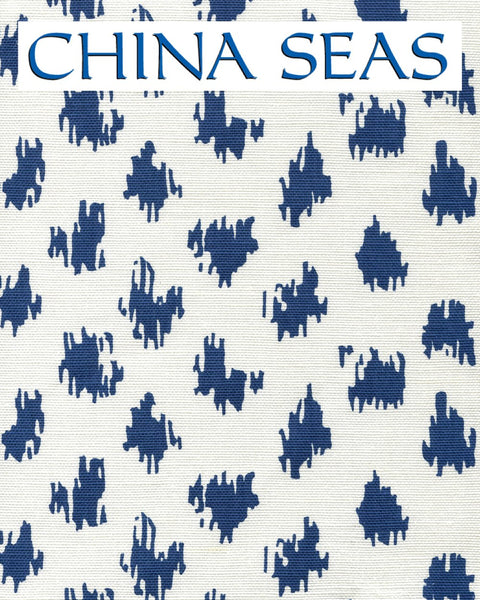 Zizi Spot Navy on White Sample Fabric 