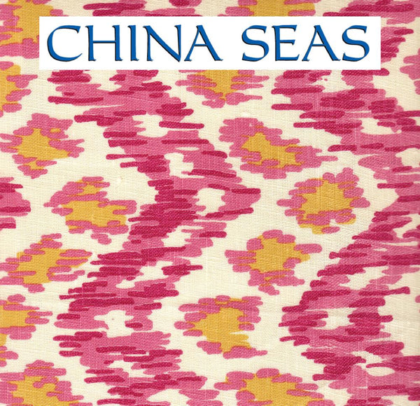 Zizi Vertical Dark Pink Light Pink Gold Sample Fabric 