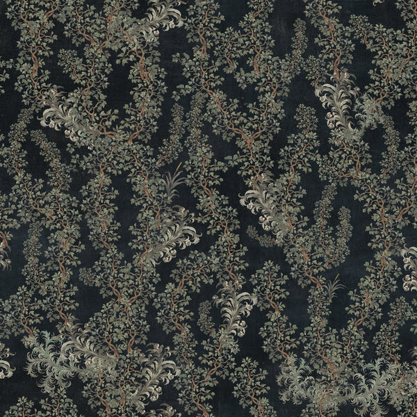 Dark Leaves - Dark Green Wallcovering | Mind the Gap