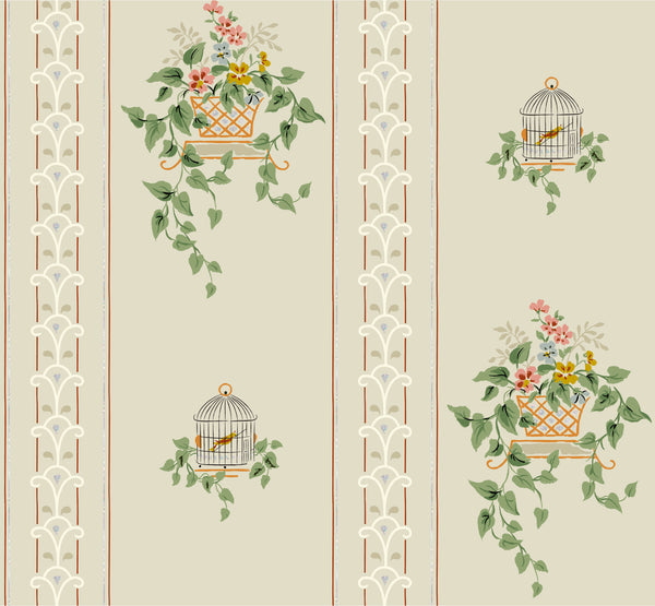 Edith's 1950's Stripe Wallpaper