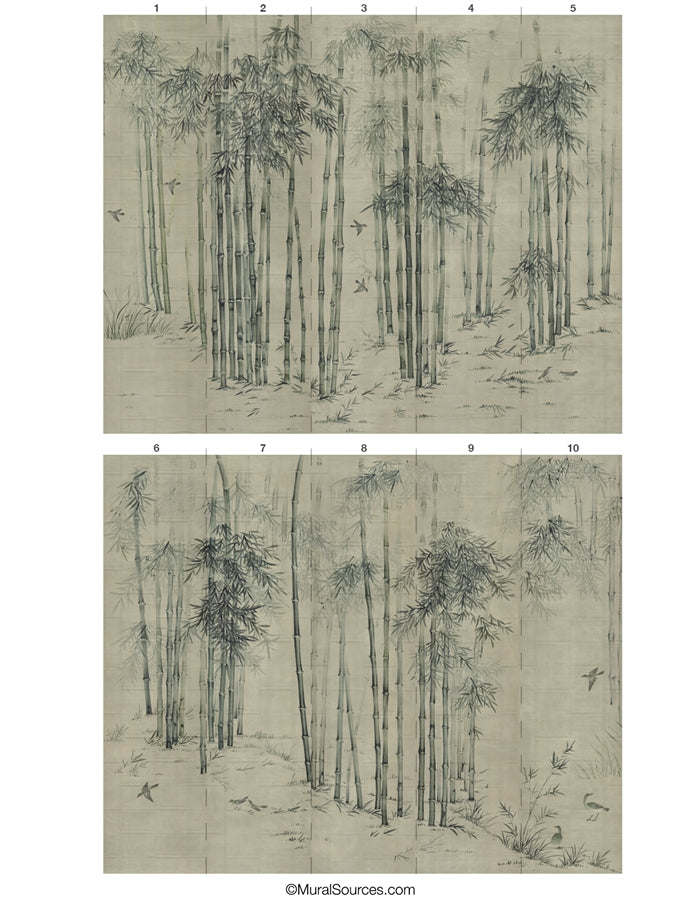 Stourton Forest by Et Cie Wall Panels - Designer Wallcoverings and Fabrics