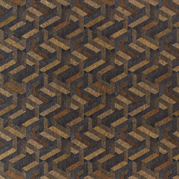 Anthology - Escheresque Charcoal/Natural Wallcovering | Harlequin