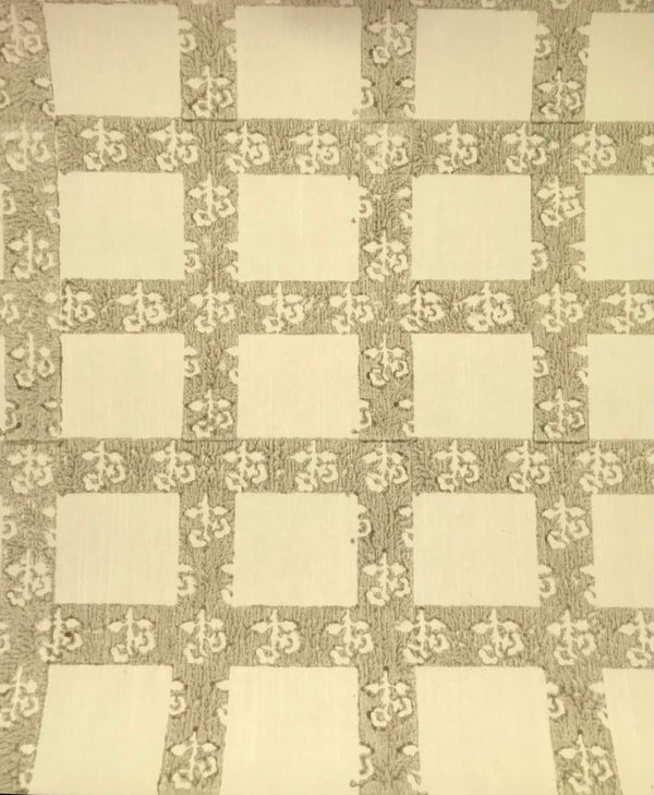 Bellissima Natural Cotton Crystal with Fine Block Print | Phillipe Romano