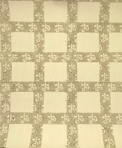 Bellissima Natural Cotton Crystal with Fine Block Print