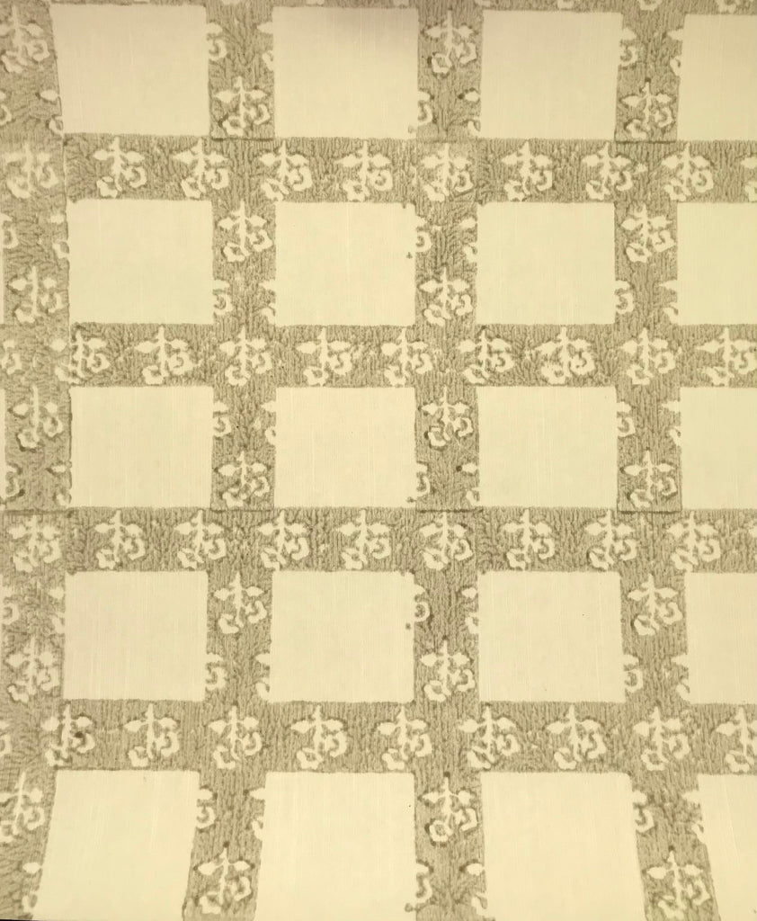 Bellissima Natural Cotton Crystal with Fine Block Print