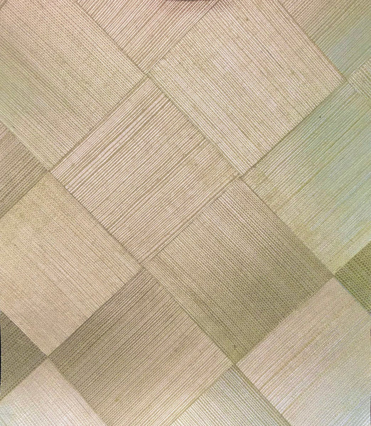 Bellissima Natural Grasscloth Wallcovering with Fine Inlay