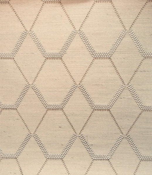 Bellissima Natural Cotton / Jute Wallcovering with Fine Embroidery