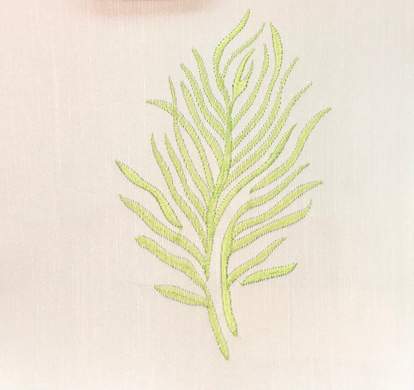 Bellissima Natural Cotton Crystal with Fine Embroidery