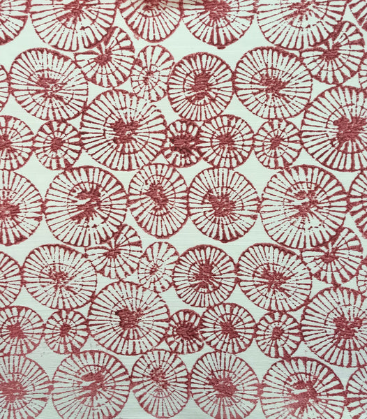 Bellissima Natural Cotton Wallcovering with Fine Block Print
