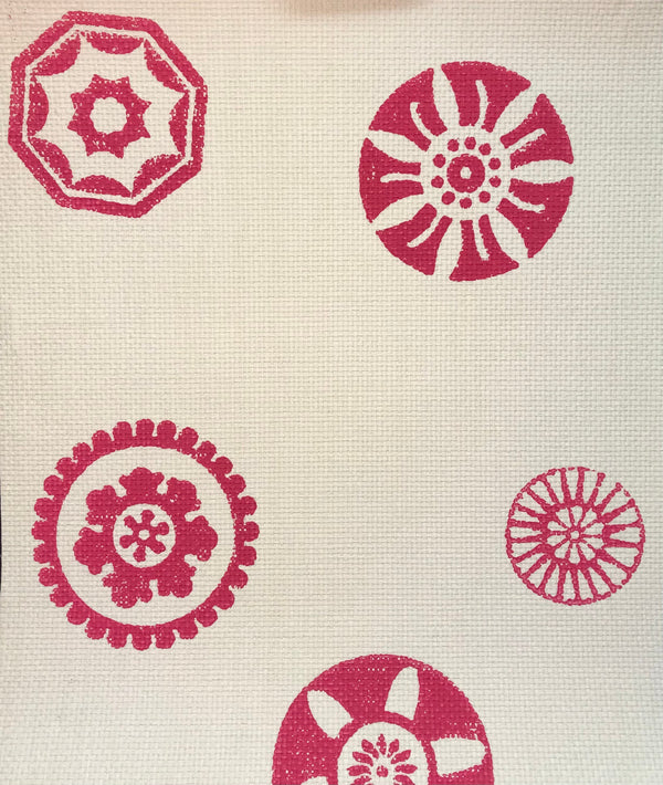 Bellissima Natural Paper Weave with Fine Block Print | Phillipe Romano