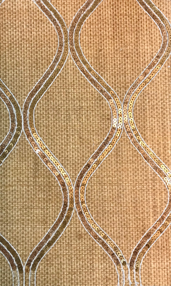 Bellissima Natural Paper Weave with Fine Embroidery | Phillipe Romano