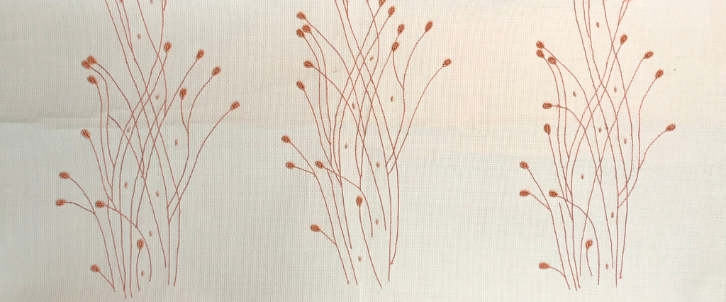 Bellissima Natural Paper Weave Wallcovering with Fine Embroidery 