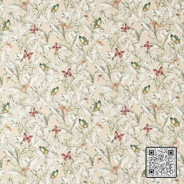  ACADIA COTTON PINK GREEN CORAL MULTIPURPOSE available exclusively at Designer Wallcoverings