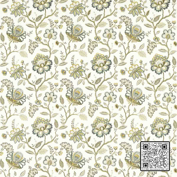  ADELINE VISCOSE TEAL CHARTREUSE  DRAPERY available exclusively at Designer Wallcoverings