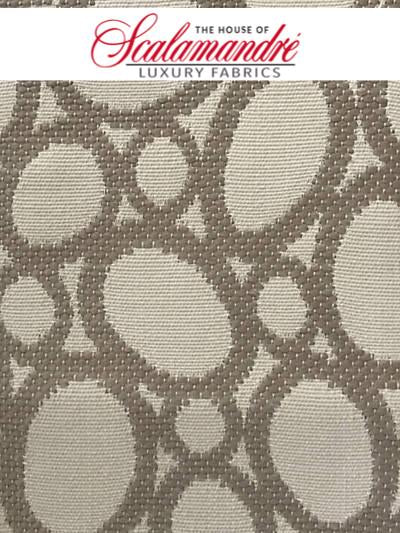 MADAGASCAR OVALS FR - TAUPE - FABRIC - F38038-003 at Designer Wallcoverings and Fabrics, Your online resource since 2007