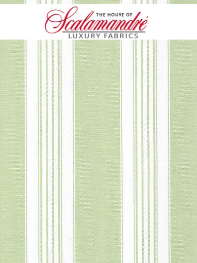 POKER WIDE STRIPE - LIME - FABRIC - F33021-004 at Designer Wallcoverings and Fabrics, Your online resource since 2007