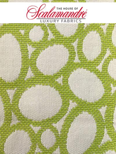 MADAGASCAR OVALS FR - CITRON - FABRIC - F38038-004 at Designer Wallcoverings and Fabrics, Your online resource since 2007