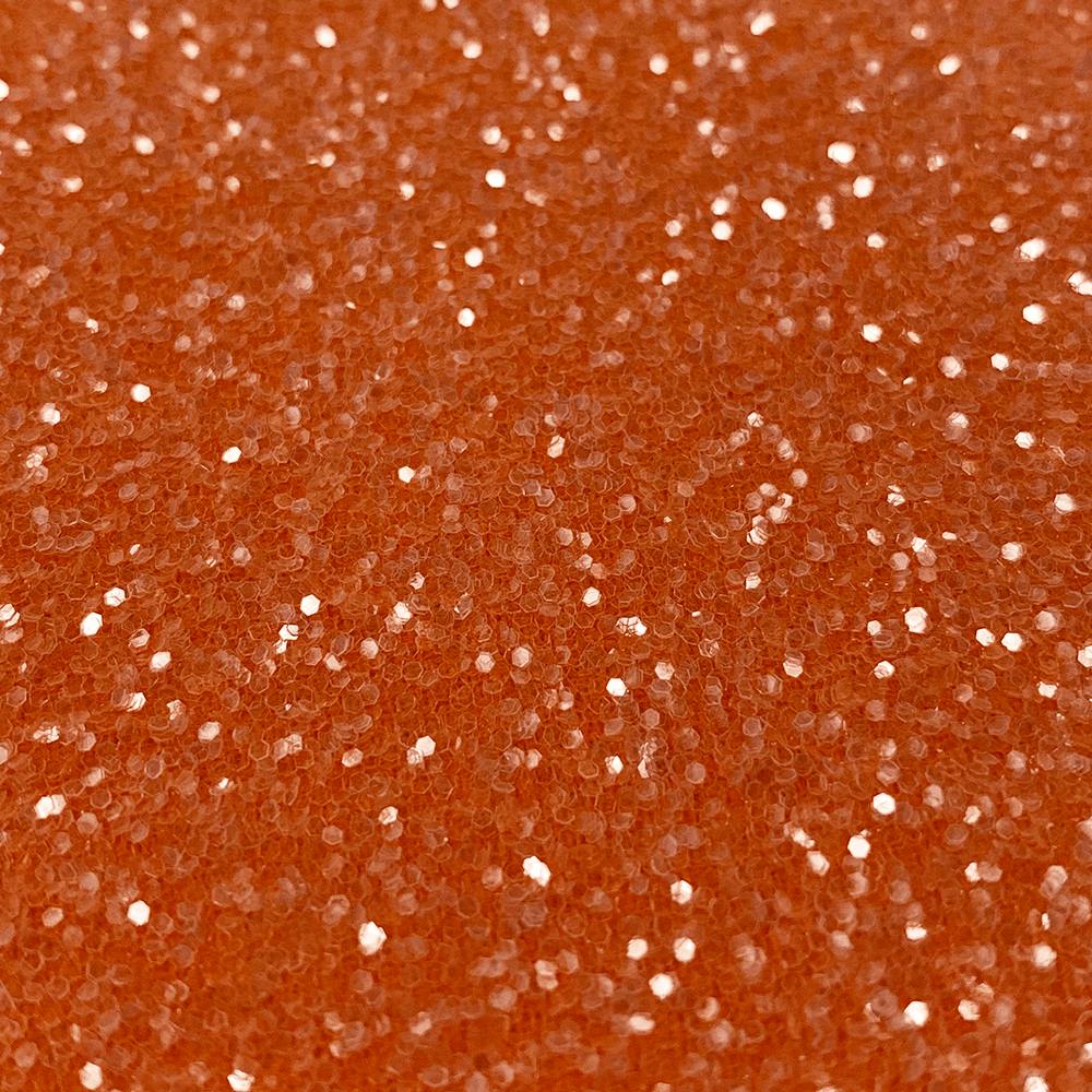 Hollywood Glamour Sequin Orange and Clear Glitter - Designer Wallcoverings and Fabrics