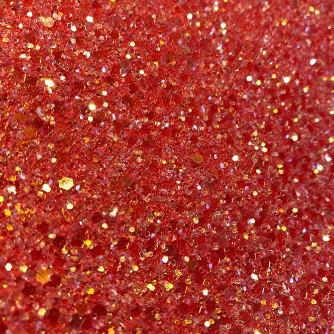Hollywood Glamour Sequin Warm Red Glitter - Designer Wallcoverings and Fabrics