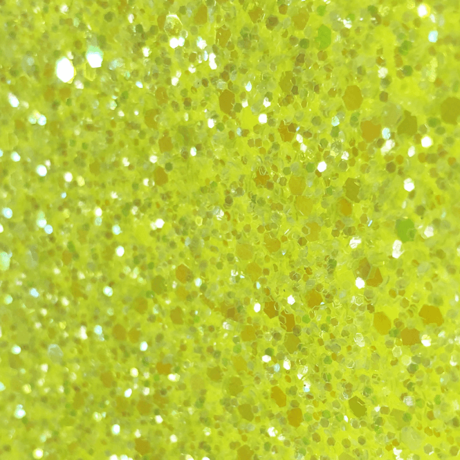 Hollywood Glamour Sequin Neon Yellow Metallic Glitter - Designer Wallcoverings and Fabrics