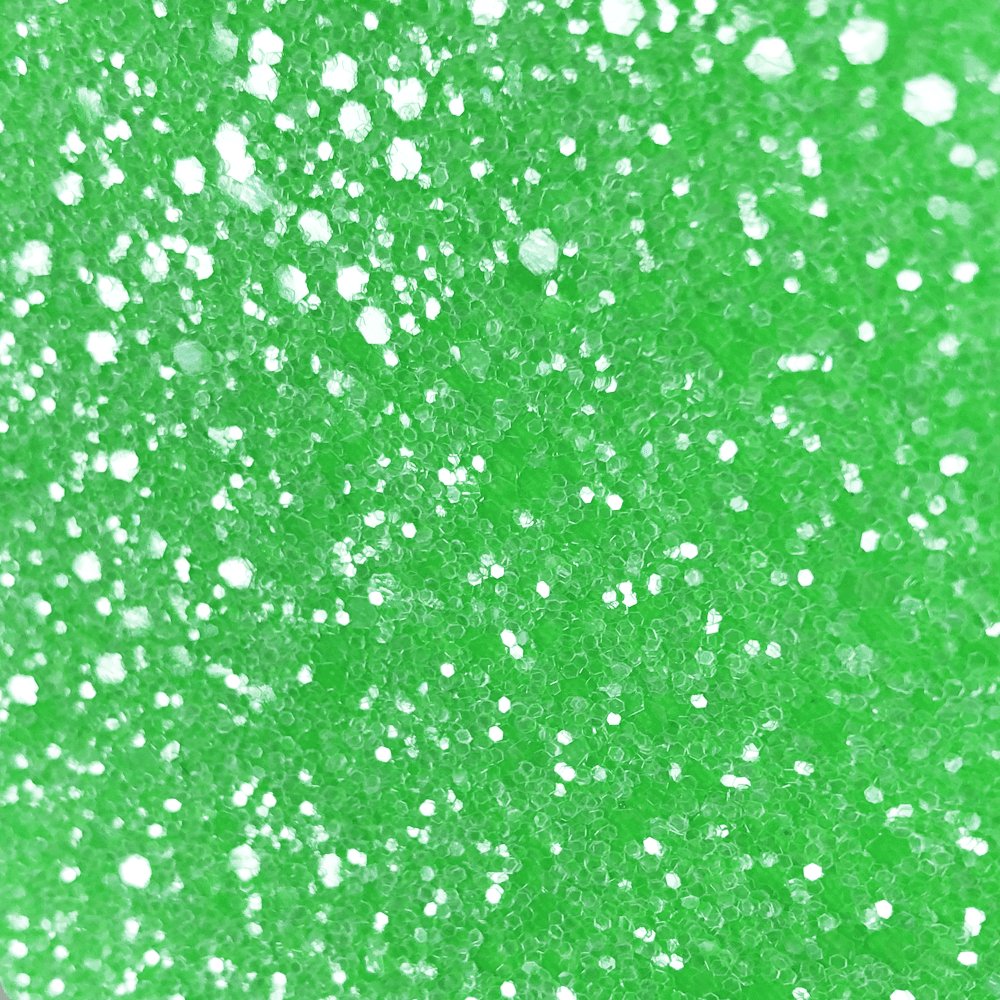 Hollywood Glamour Sequin Neon Green and Clear Glitter - Designer Wallcoverings and Fabrics