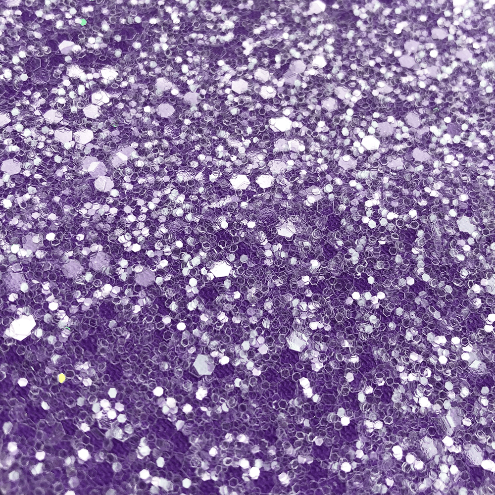 Hollywood Glamour Sequin Purple and Clear Glitter - Designer Wallcoverings and Fabrics