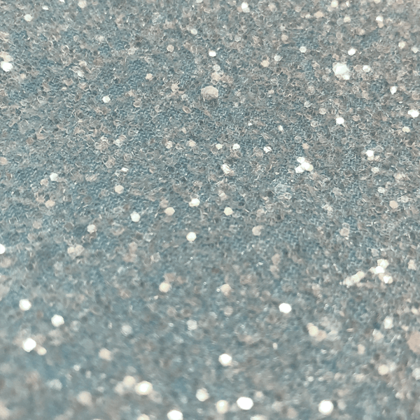 Hollywood Glamour Sequin Pale Blue and Clear Glitter - Designer Wallcoverings and Fabrics